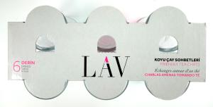 LAV 6'lı DERİN DRN312 140cc Geleneksel Şıklık Taşıyan Çay Bardağı