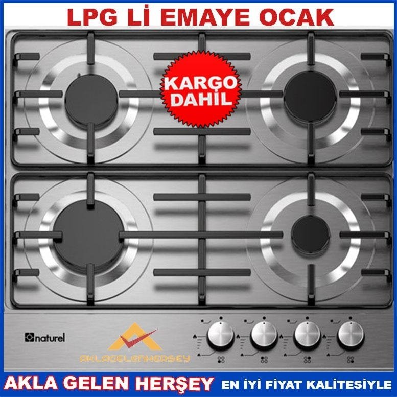 NATUREL OMEGA S5600 LPG'Lİ ÇAKMAKLI EMAYE OCAK KD
