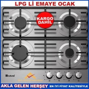 NATUREL OMEGA S5600 LPG'Lİ ÇAKMAKLI EMAYE OCAK KD