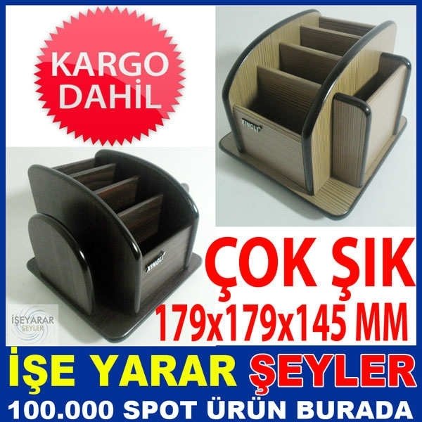 XL5037 MASAÜSTÜ ŞIK AHŞAP KALEMLİK NOTLUK SET KD