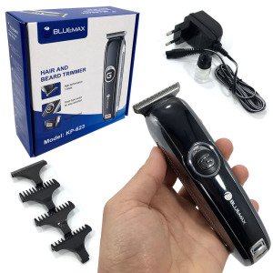 Şarjlı 3 Taraklı T Tipi Bıçaklı Kablolu Kablosuz Saç Sakal Tıraş Makinesi Bluemax KP-623