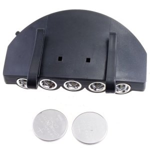 5 Ledli Şapka Feneri Flaşör,Sporcu,Avcı,Balıkçı Lambası Bisiklet Işığı,Uyarıcı Düz Direkt+ Flaş Işık