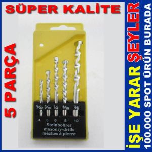 5Lİ SÜPER KALİTE SPİRAL ELMAS MATKAP UCU