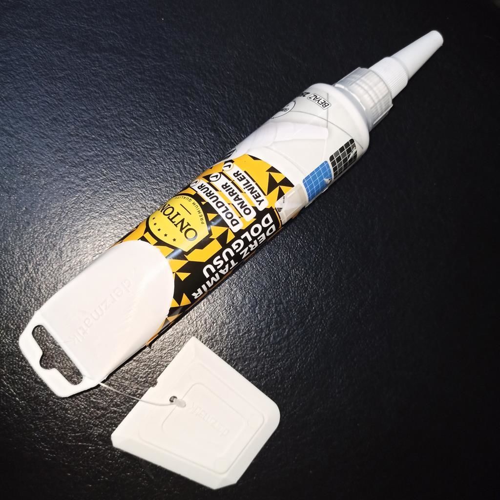 Onton Derzmatik Hazır Derz Yenileyici Dolgu Beyaz 250 gr Büyük Boy Ekonomik Spatula Hediyeli