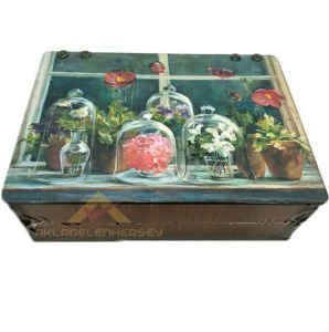 DESENLİ 6 BÖLMELİ POŞET ÇAY SAKLAMA KUTUSU