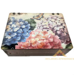 DESENLİ 6 BÖLMELİ POŞET ÇAY SAKLAMA KUTUSU