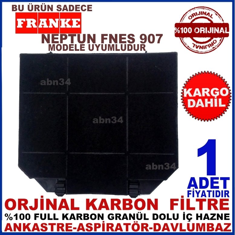 FRANKE  NEPTUN FNES 907 ANKASTRE DAVLUMBAZ FİLTRESİ-1013