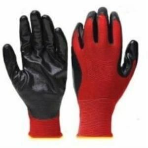 KIRMIZI SİYAH POŞETLİ İŞÇİ ELDİVENİ ( NO-10XL )