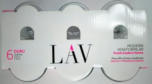 LAV 6'lı DURU DUR 306 155cc Geleneksel Şıklık Taşıyan Çay Bardağı