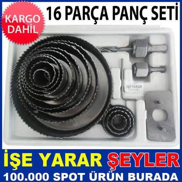16 PARÇA AHŞAP KARTONPİYER ALÇIPAN PANÇ SETİ -2