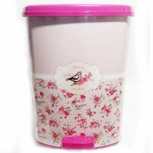 20 Litre Desenli Büyük Boy Pedallı Çöp Kovası