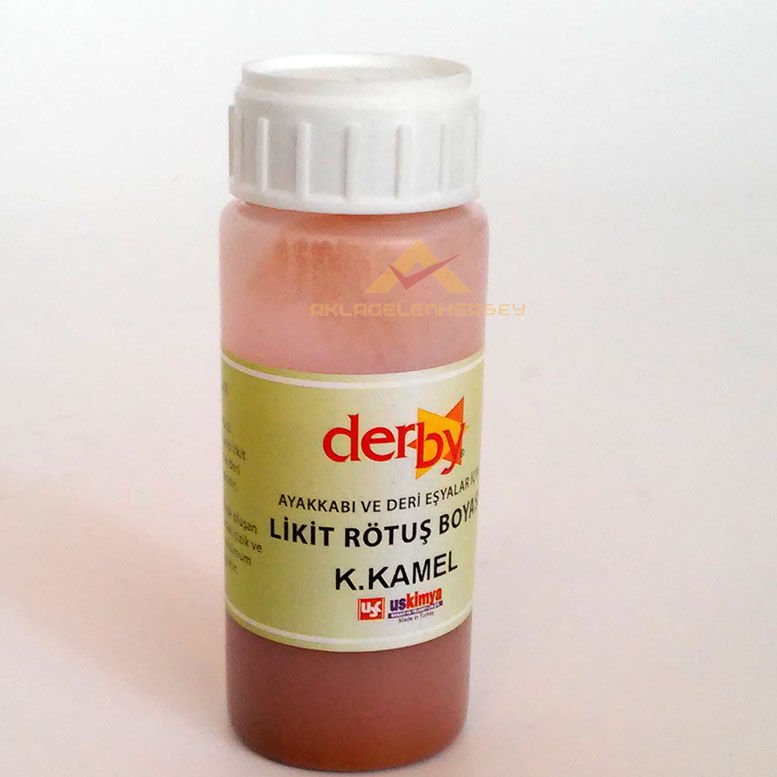 AYAKKABI,ÇANTA,KOLTUK HER TÜRLÜ DERİ-TÜM DERİ RENKLERİ İÇİN Çok Seçenekli HATA GİDERİCİ RÖTUŞ BOYASI Camel Koyu