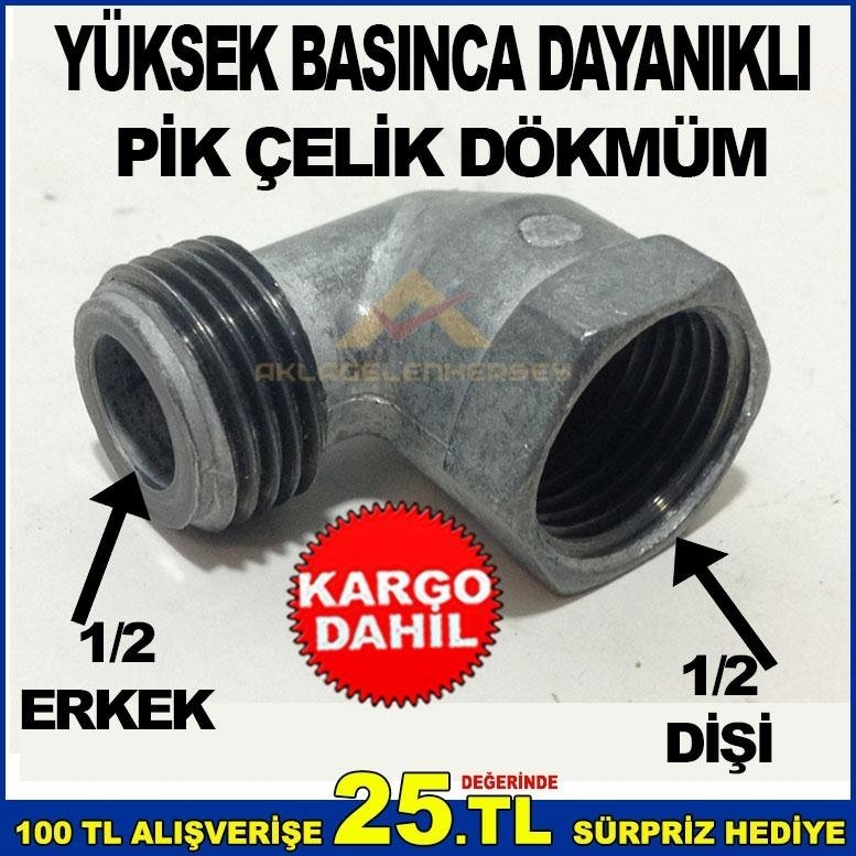 LPG TÜPGAZLI OCAKLARI DOĞALGAZA DÖNÜŞTÜREN APARAT DİŞİ 1/2-ERKEK,