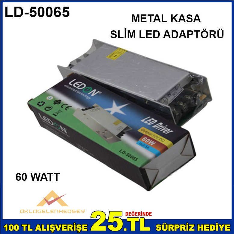 60 WATT 5 AMPER SLİM METAL KASA LED ADAPTÖR
