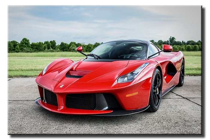 ASIK SURAT FERRARİ 6 değişen ölçü ORİJİNAL KANVAS TABLO