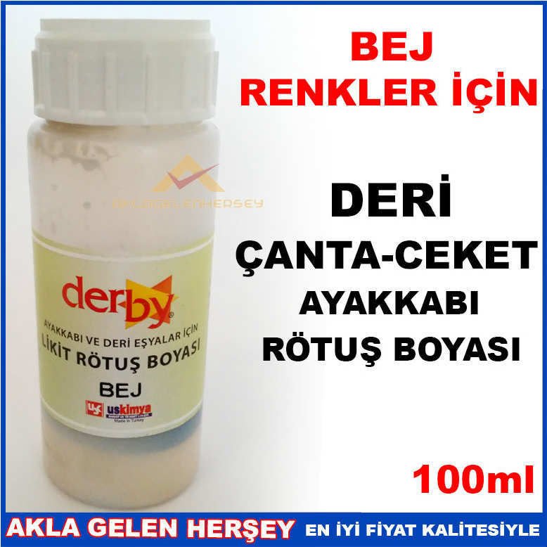 BEJ RENK DERİ ÇANTA CEKET AYAKKABI RÖTUŞ BOYASI -2