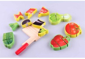 Ahşap Sebze Kesme Oyunu. 100% Doğal Ahşap Toksik İçermeyen Boya İle Çocuklarınıza Sağlıklı Eğlence
