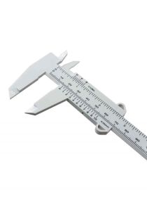 Kırılmayan Plastikten 150mm Beyaz Kumpas Hassas Mekanik Kalınlık Derinlik Çap Ölçer