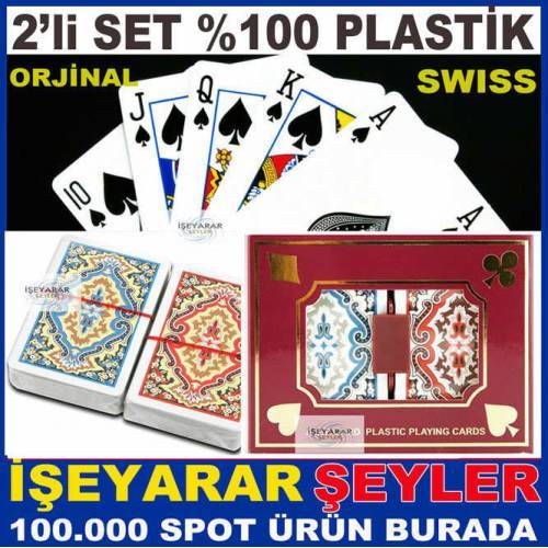 ORJİNAL SWISSCARD 2li DESTE İSKAMBİL KAĞIDI,İSKAMBİL KART SETİ