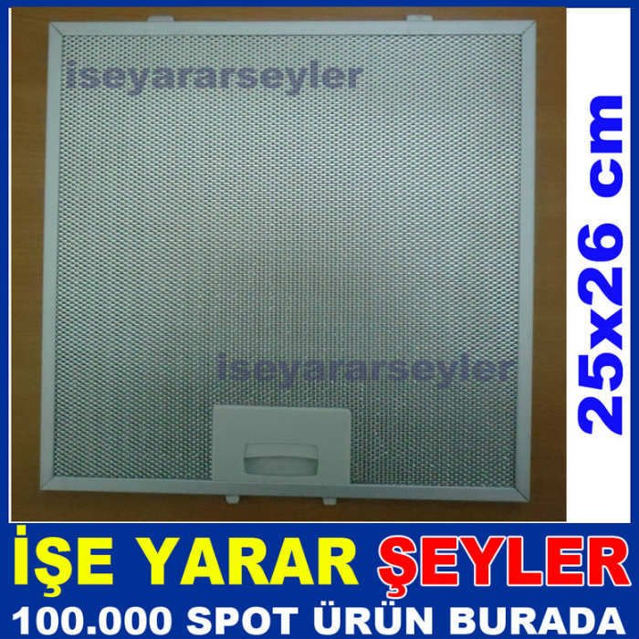 ANKASTRE ASPİRATÖR İÇİN ALÜMİNYUM FİLTRE 25x26cm