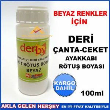 AYAKKABI,ÇANTA,KOLTUK HER TÜRLÜ DERİ-TÜM DERİ RENKLERİ İÇİN Çok Seçenekli HATA GİDERİCİ RÖTUŞ BOYASI beyaz