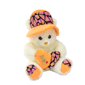 Love Kapli Şapkalı Ayı Peluş Oyuncak 35 cm
