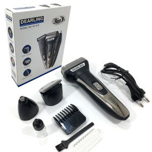 Sıfır Sakal Kablolu Kablosuz Şarjlı Saç Sakal Yanak Burun 3in1 Tıraş Makinesi Dearling RF-575