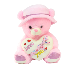 I Love You Kalpli Şapkalı Peluş Oyuncak 50 cm