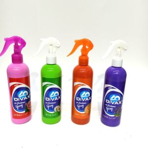 Kalıcı ve Ferah Kokulu Divax Oda Parfümü 350ml (Gül, Spring, Kavun, Lavanta)