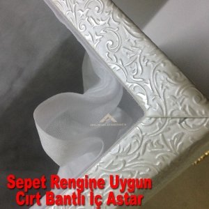 OSMANLI SARAY MODEL DERİ ÇAMAŞIR SEPETİ 36x51x67cm OYUNCAK KUTUSU