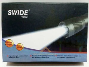 SWIDE METAL GÖVDELİ ŞARJLI 2 YANIŞ MODLU ÖZEL PİLLİ VE ŞARJLI EL FENERİ