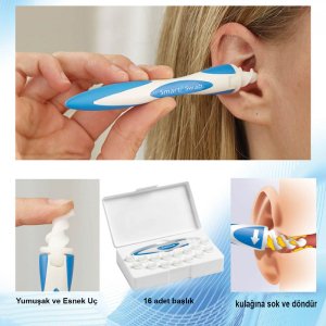 Smart Swab Pratik ve Hijyenik Spiral Kolay Kulak Temizleme Aparatı