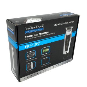 Kablolu Kablosuz T Tipi Başlıklı Şarjlı Saç Sakal Tıraş Makinesi Dearling Plus RF-137
