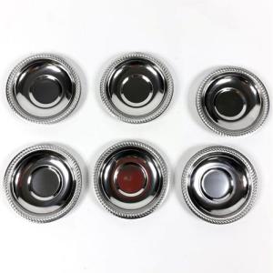 6 Adet Paslanmaz Rostfrei Çay Tabağı Seti 10x10 cm