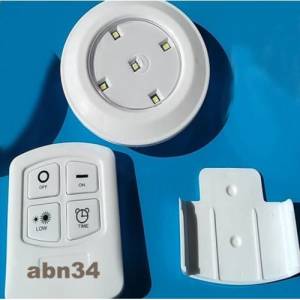 Çok amaçlı Uzaktan Kumandalı Led Aydınlatma Sistemi,5 Led Zaman Ayarlı Kablosuz heryerepratik montaj