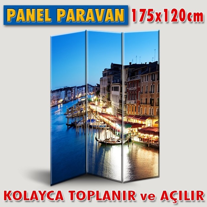 GÖRSELLİ KATLANIR PANEL BÖLME SİSTEMİ - VENEDİK BÜYÜK KANAL'DA