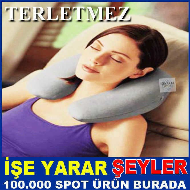 Rahat bir uyku için şişme boyun ağrısı önleme yastığı SEYAHAT ve YOLCULUK İÇİN ŞİŞME BOYUN YASTIĞI-2
