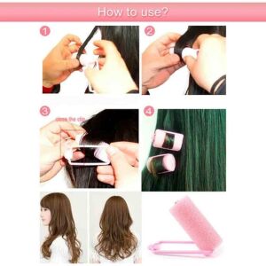 Sihirli Sünger 8'li Köpük Yastık Saç Şekillendirici