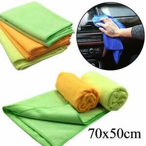Çok Amaçlı Büyük Mikrofiber Temizlik Bezi 70x50 cm Araç Temizleme Yer Silme Bezi