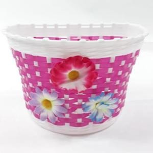 Çiçekli Kız Çocuk Bisiklet Sepeti Kaliteli Sepet 15x15x23 cm