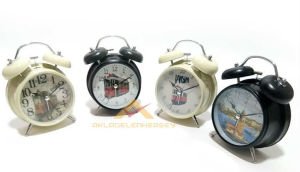İSTANBUL RESİMLİ METALGÖVDELİ ALARMLI MASA SAATİ