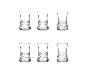 MCS5301 Platin 31 Parça 6 Kişilik Mozaik Desenli Cam Bardak Seti