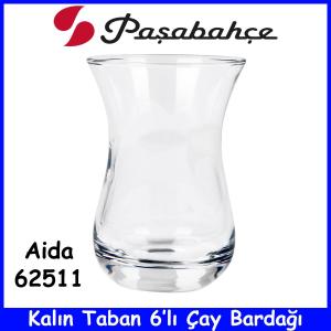 Paşabahçe 62511Aida 160cc6'lı Çay Bardağı Çay Şeklini Biz Verdik