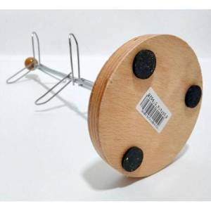 Ahşap Tabanlı Paslanmaz Çelik Fincan-Kupa Askısı