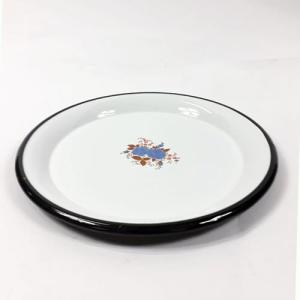 MMİ Emaye SMİ 29x29Cm Nostaljik Çiçekli Emaye Tepsi