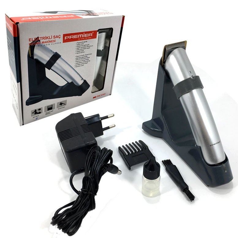 Şarj Sehpalı Kablosuz Saç Sakal Tıraş Makinesi Premier PHC 6181 Garantili Ürün