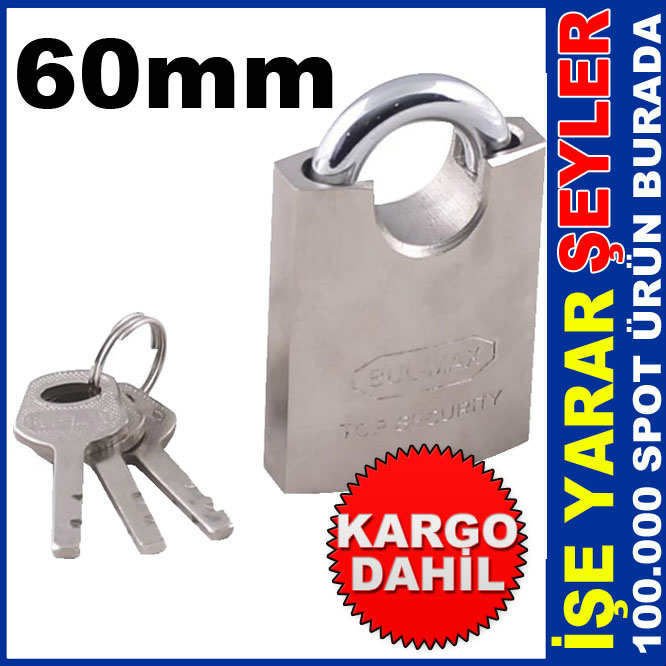 60mm KALİTELİ ÇELİK KORUMALI ASMA KİLİT KD