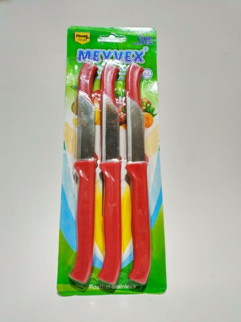 6LI PASLANMAZ MEYVE BIÇAĞI KIRMIZI