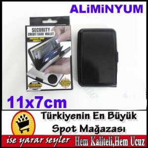 Alüminyum Kaplama 6 Bölmeli Kartvizit Cüzdan Kd