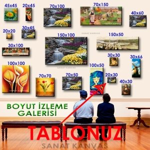 C.Ö. EMİRGANDA LALELERİN GÜZELLİĞİ 7 değişen ölçü KANVAS TABLO